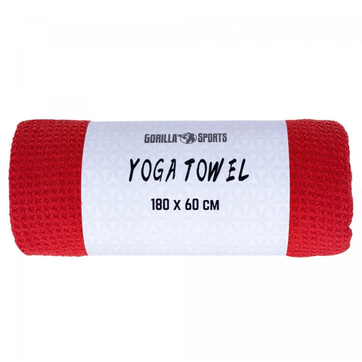 Toalla de yoga en rojo oscuro